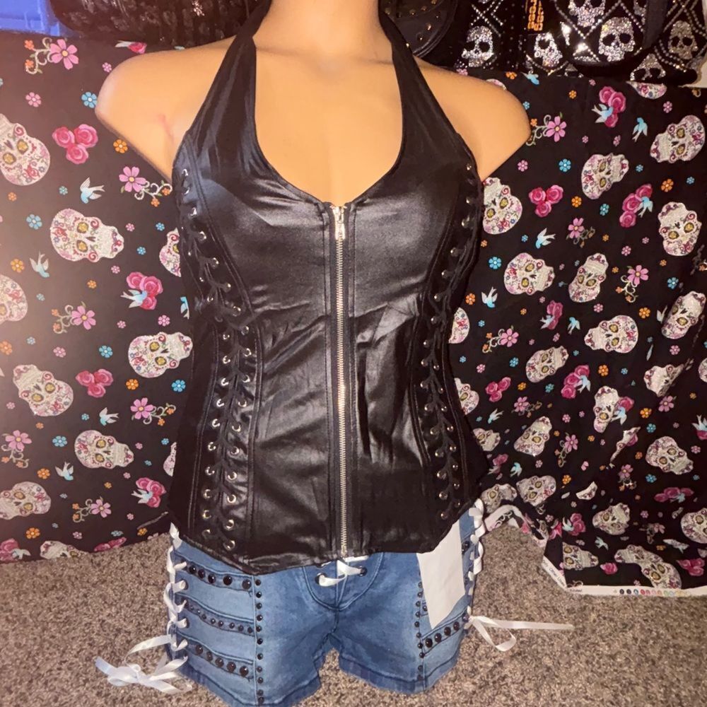 Lydia USA Halter Corset Top